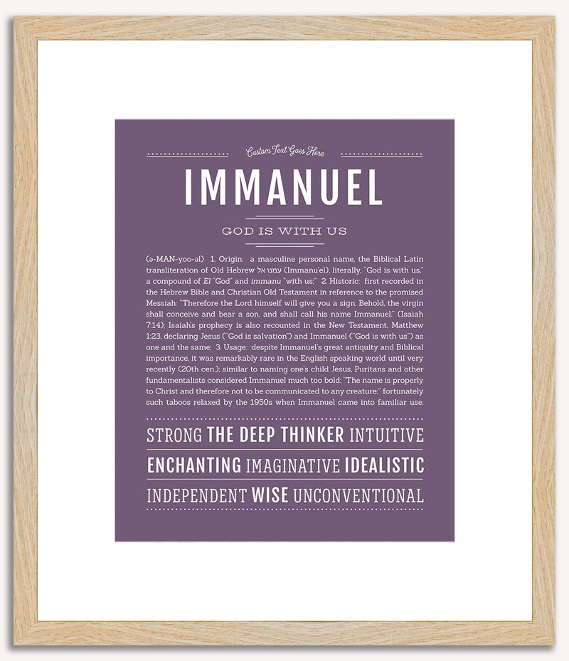 Immanuel | Name Art Print