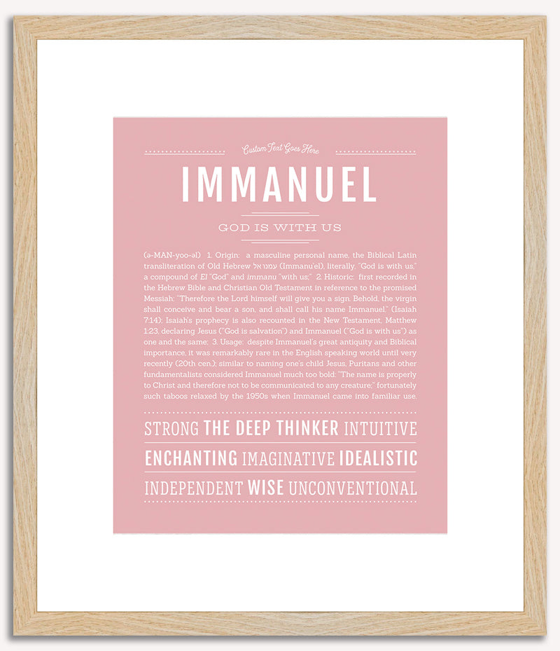 Immanuel | Name Art Print