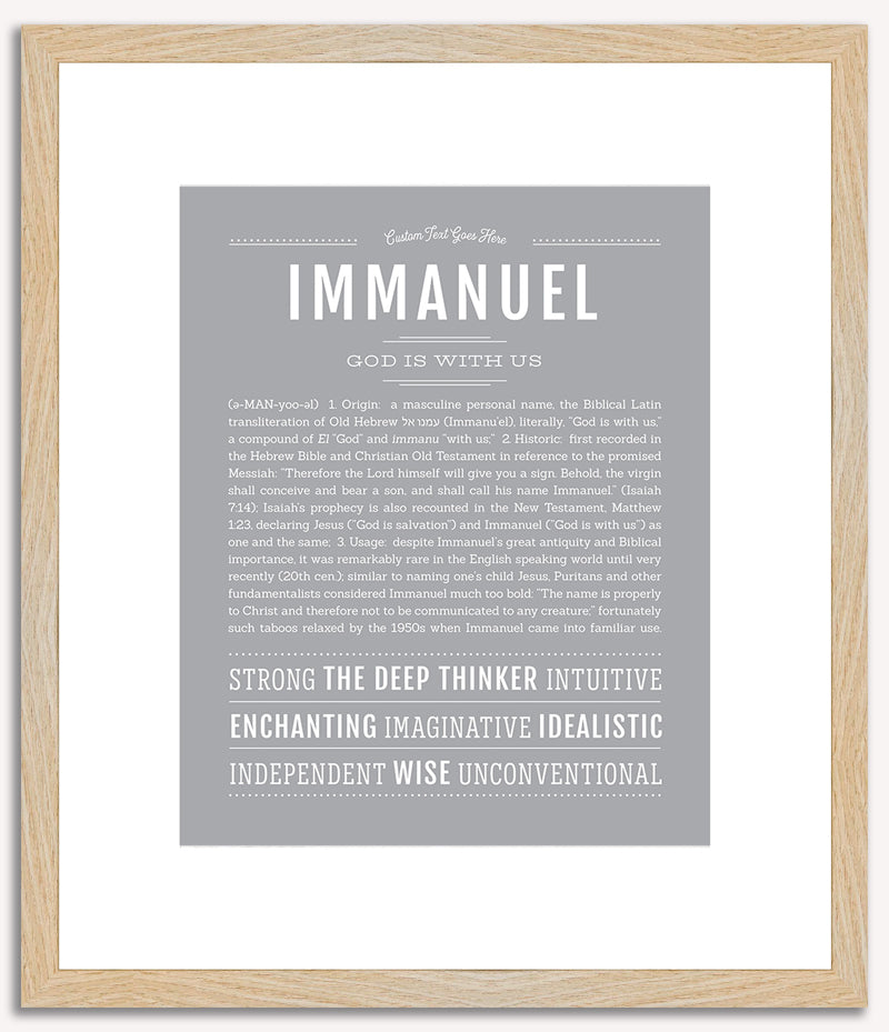 Immanuel | Name Art Print