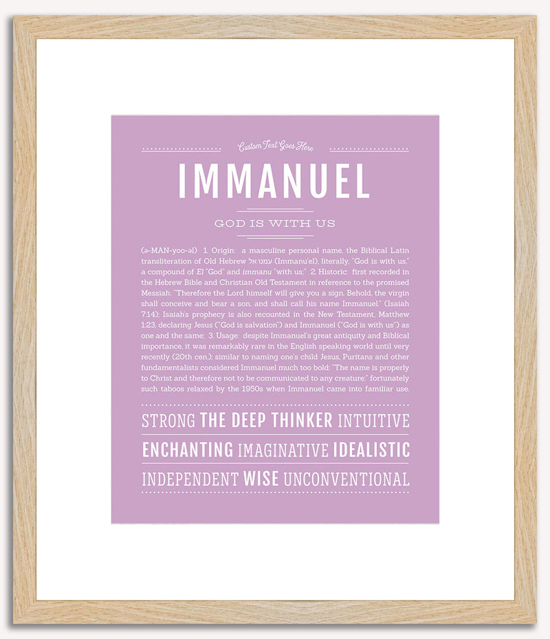 Immanuel | Name Art Print