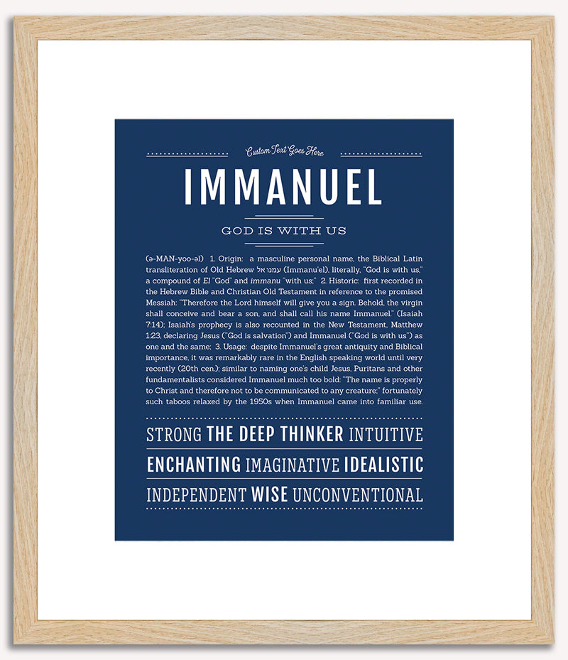 Immanuel | Name Art Print