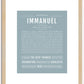 Immanuel | Name Art Print