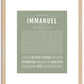 Immanuel | Name Art Print