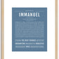 Immanuel | Name Art Print