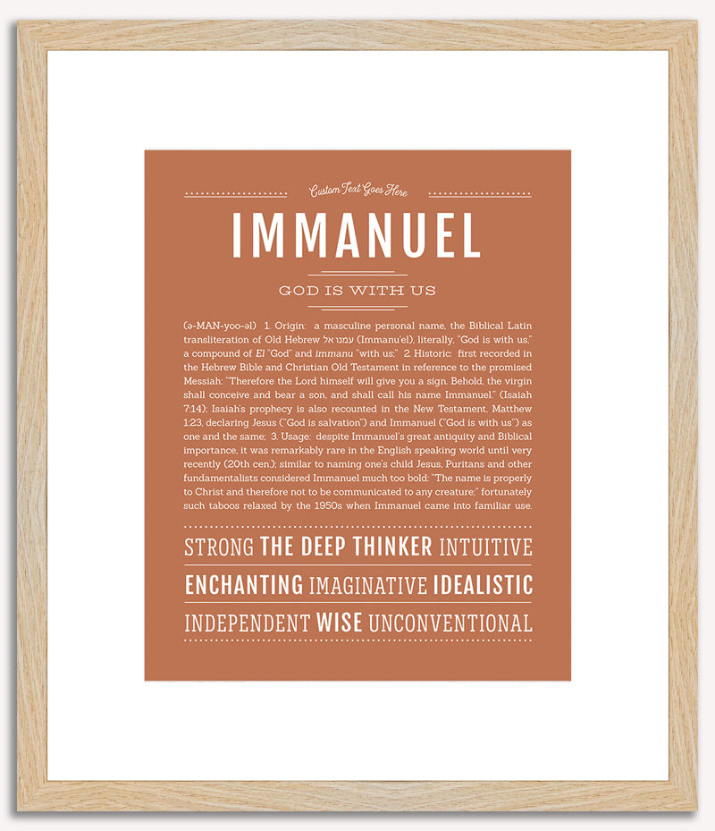 Immanuel | Name Art Print