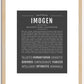 Imogen | Name Art Print