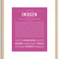 Imogen | Name Art Print