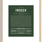 Imogen | Name Art Print