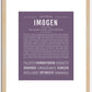 Imogen | Name Art Print