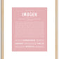 Imogen | Name Art Print