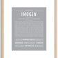 Imogen | Name Art Print