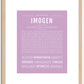 Imogen | Name Art Print