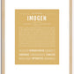 Imogen | Name Art Print