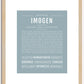 Imogen | Name Art Print