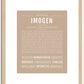 Imogen | Name Art Print