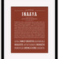 Inaaya | Name Art Print