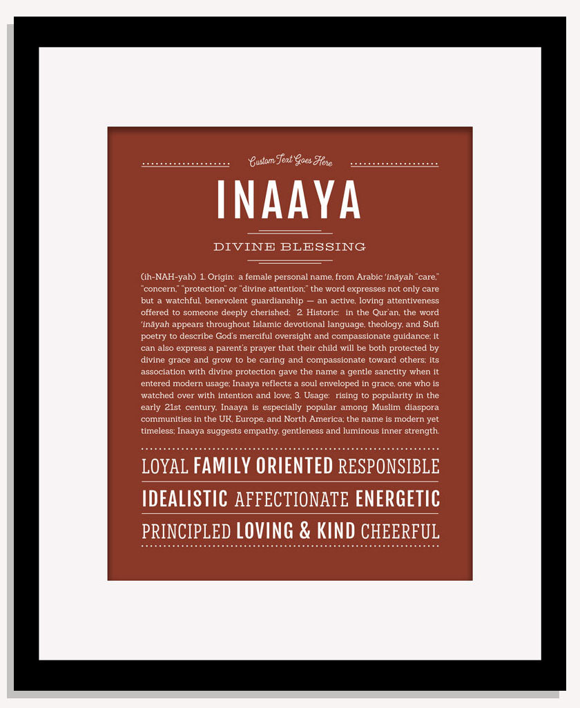 Inaaya | Name Art Print