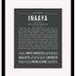 Inaaya | Name Art Print