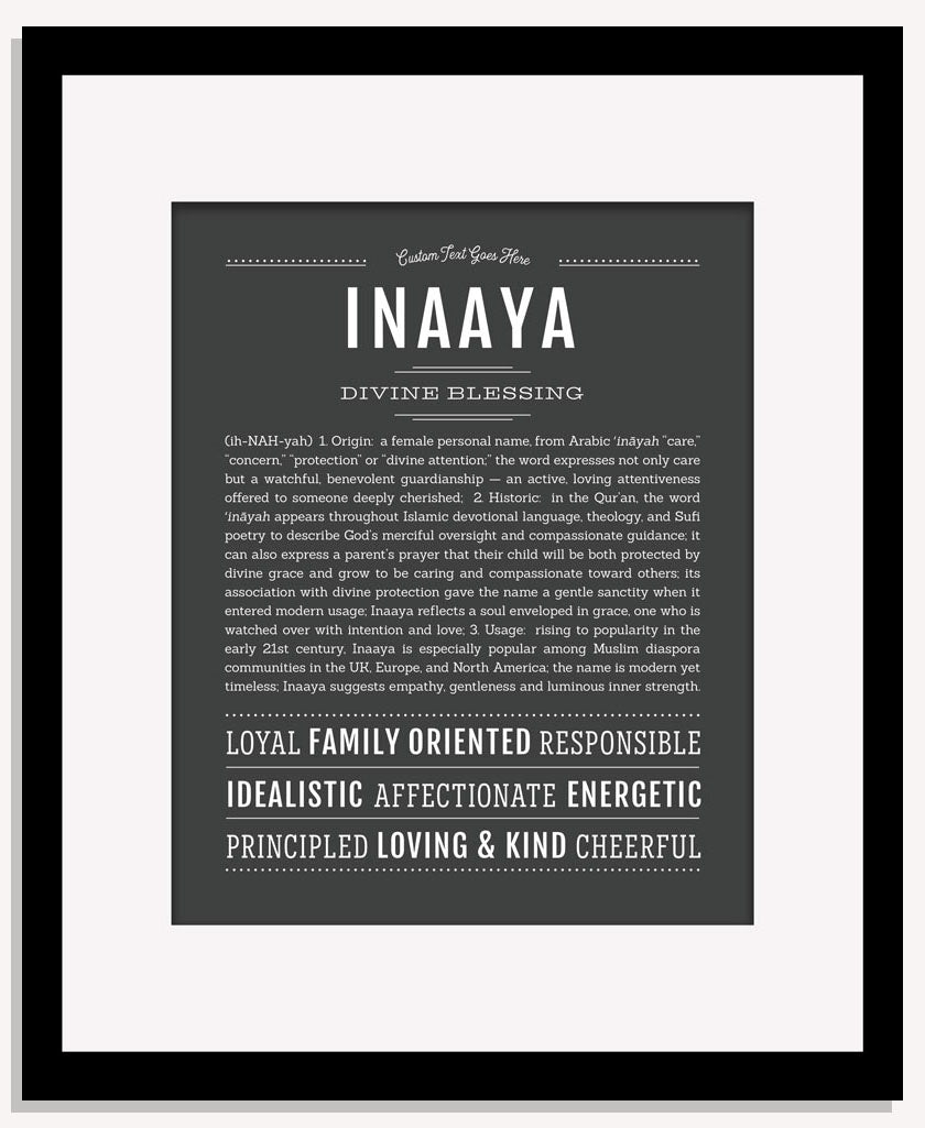 Inaaya | Name Art Print