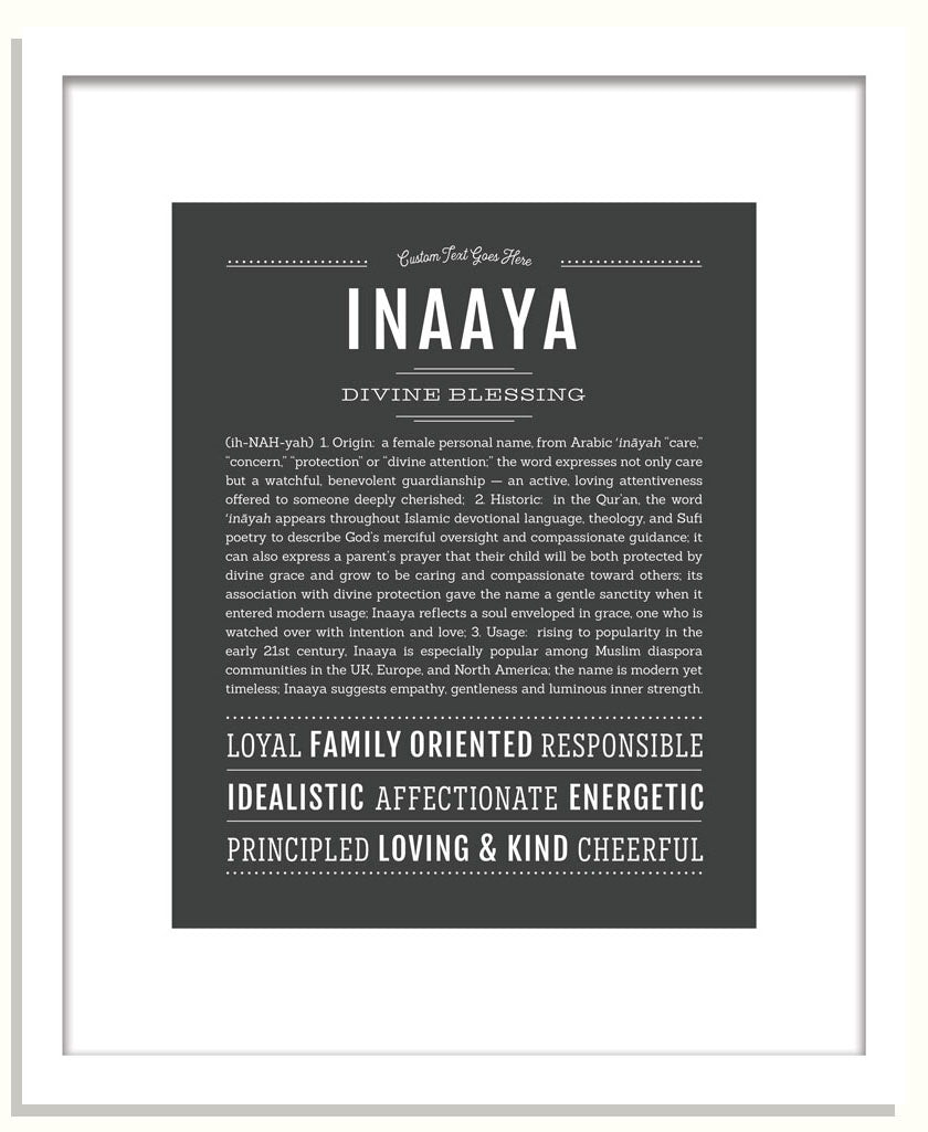 Inaaya | Name Art Print