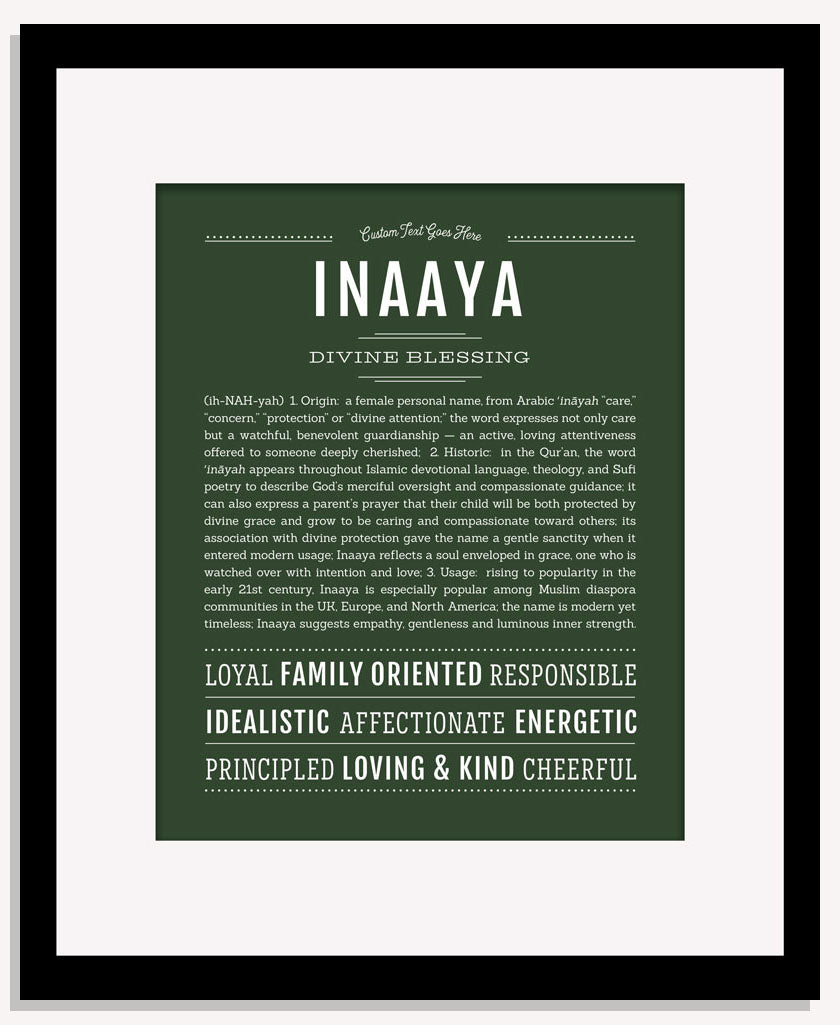 Inaaya | Name Art Print