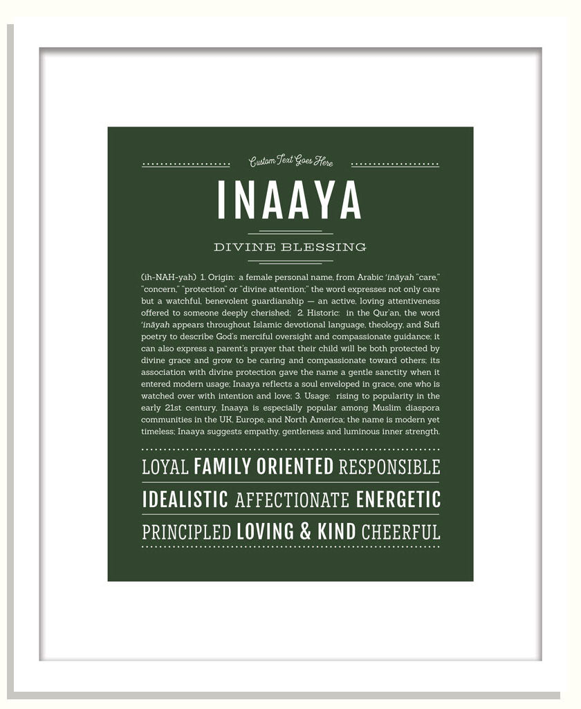 Inaaya | Name Art Print