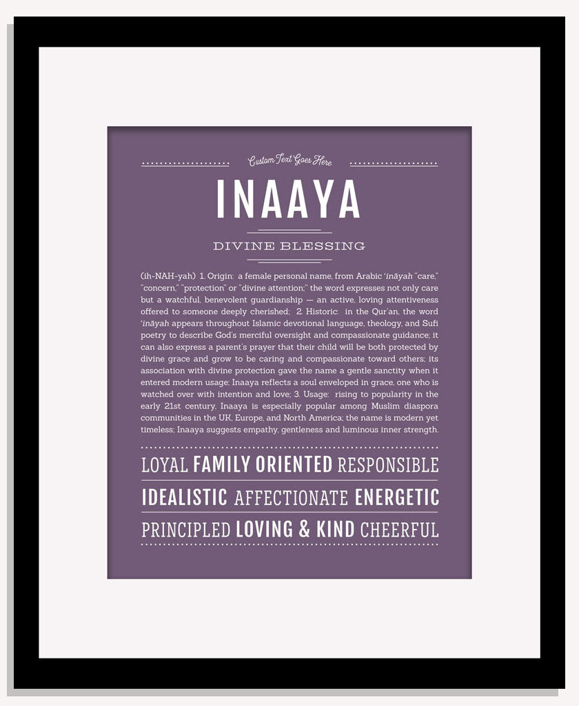 Inaaya | Name Art Print