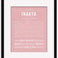 Inaaya | Name Art Print