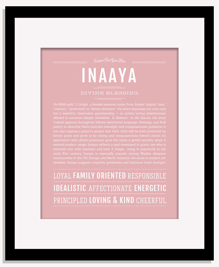 Inaaya | Name Art Print