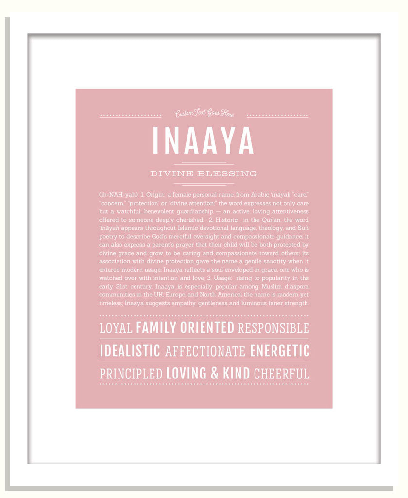 Inaaya | Name Art Print