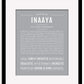 Inaaya | Name Art Print