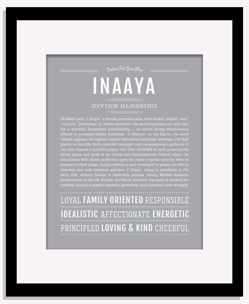 Inaaya | Name Art Print