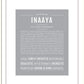 Inaaya | Name Art Print