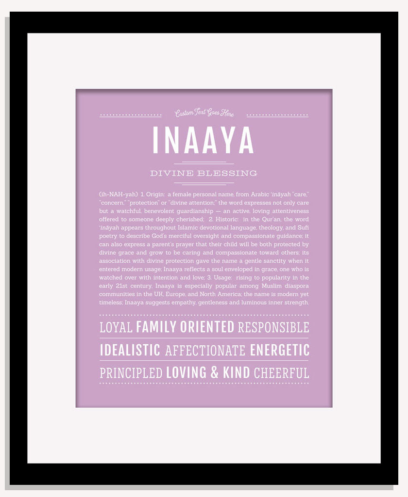 Inaaya | Name Art Print