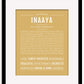 Inaaya | Name Art Print