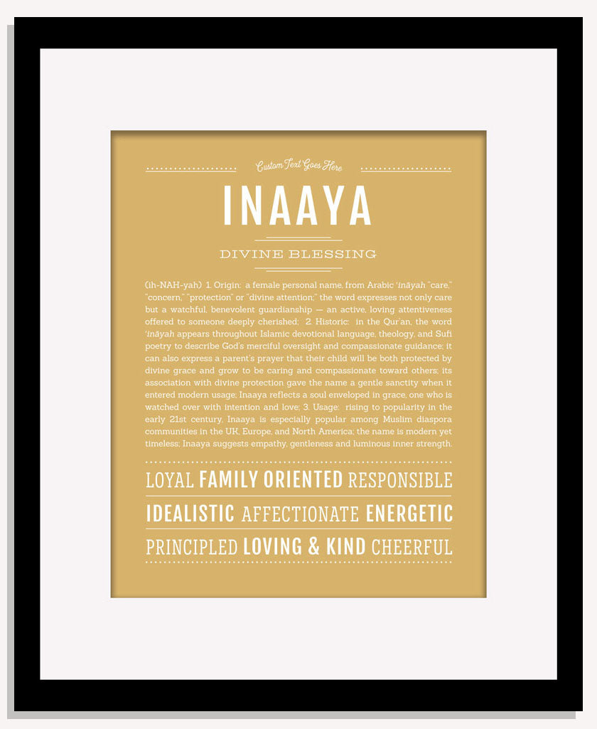 Inaaya | Name Art Print