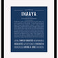 Inaaya | Name Art Print
