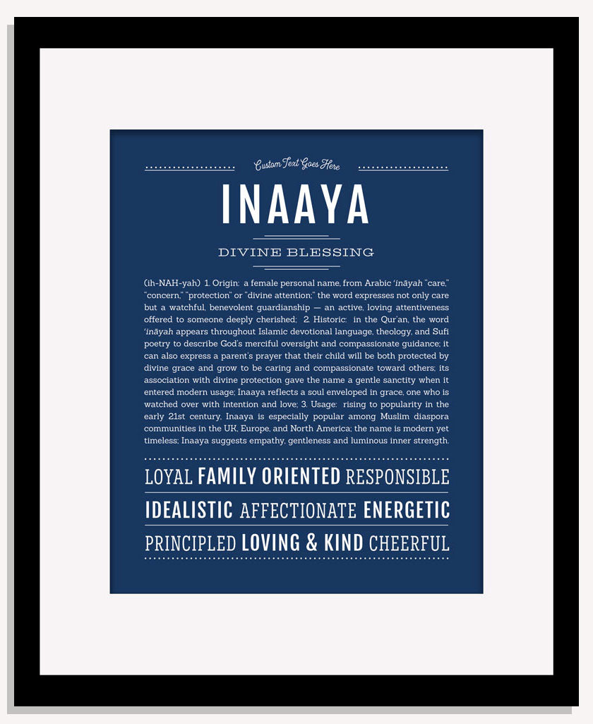 Inaaya | Name Art Print