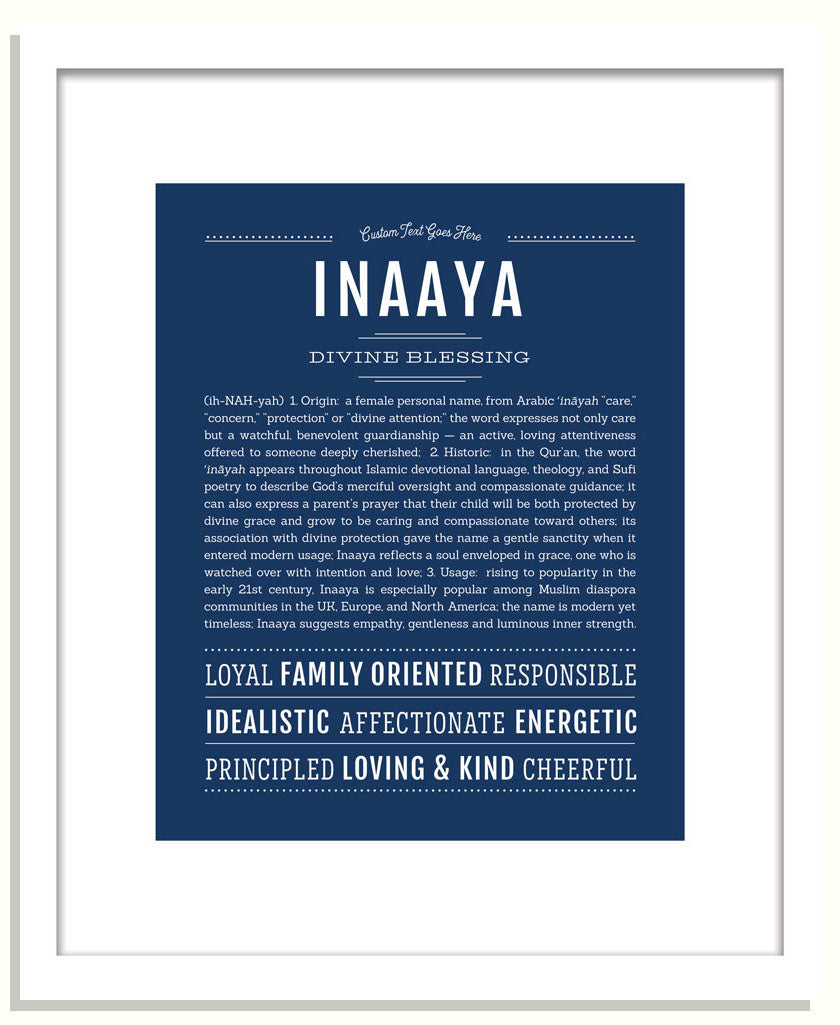 Inaaya | Name Art Print