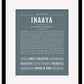 Inaaya | Name Art Print