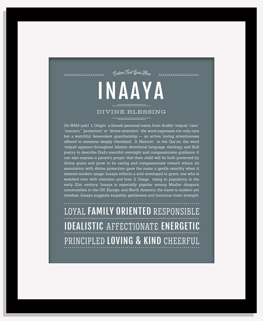 Inaaya | Name Art Print