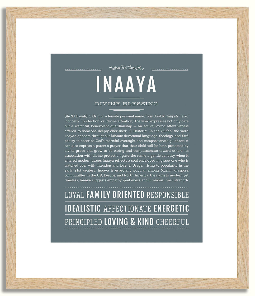 Inaaya | Name Art Print
