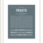 Inaaya | Name Art Print