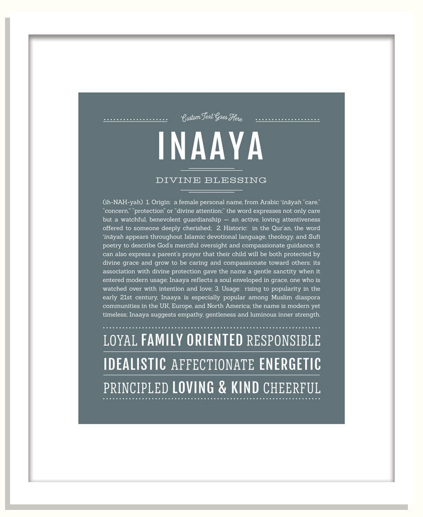 Inaaya | Name Art Print