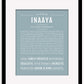 Inaaya | Name Art Print