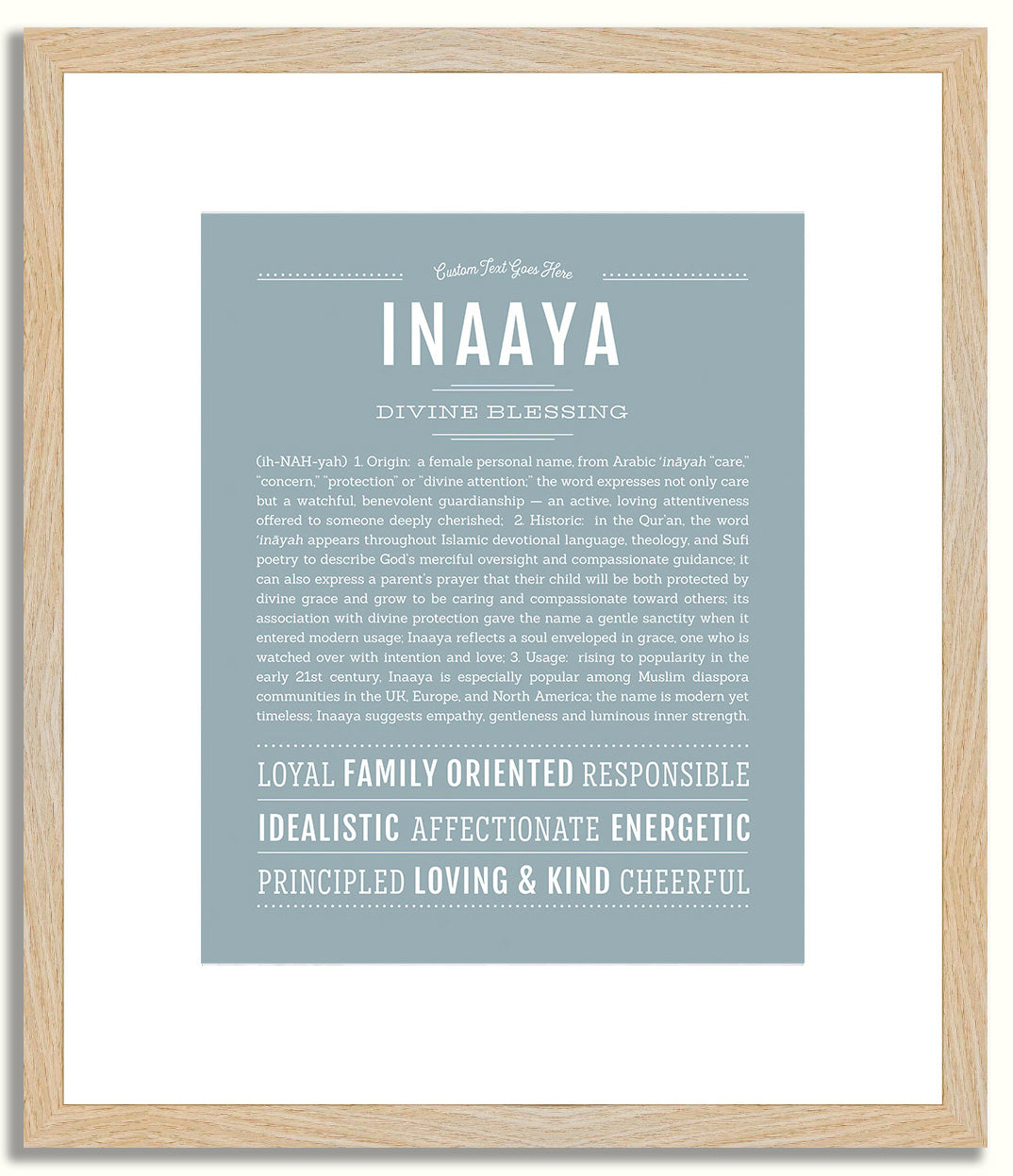 Inaaya | Name Art Print
