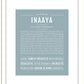 Inaaya | Name Art Print