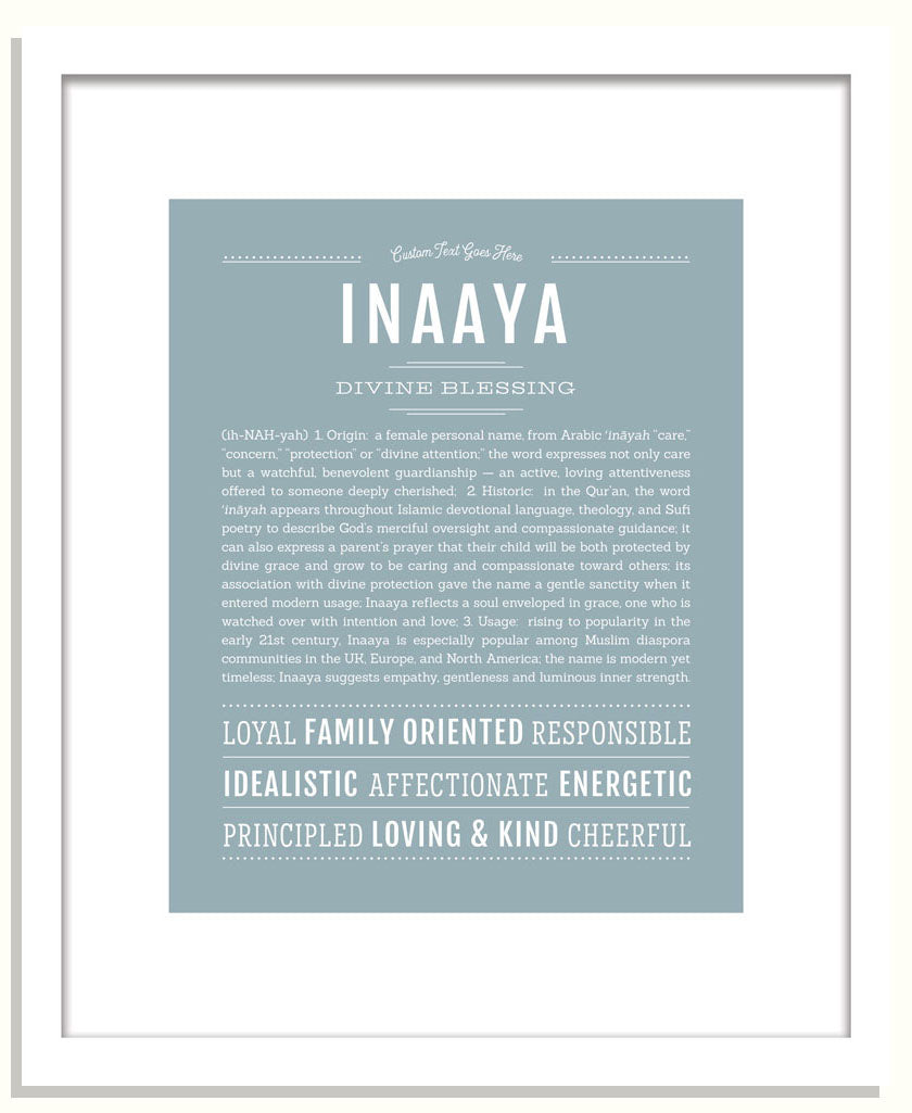 Inaaya | Name Art Print