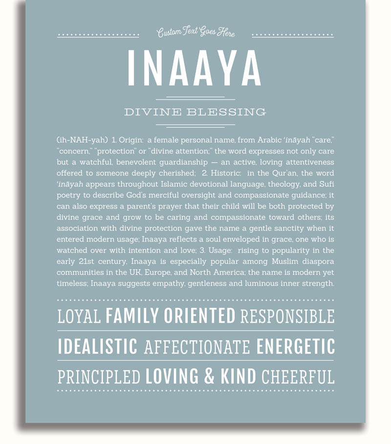 Frame Options | Powder Blue | White Frame, Matted