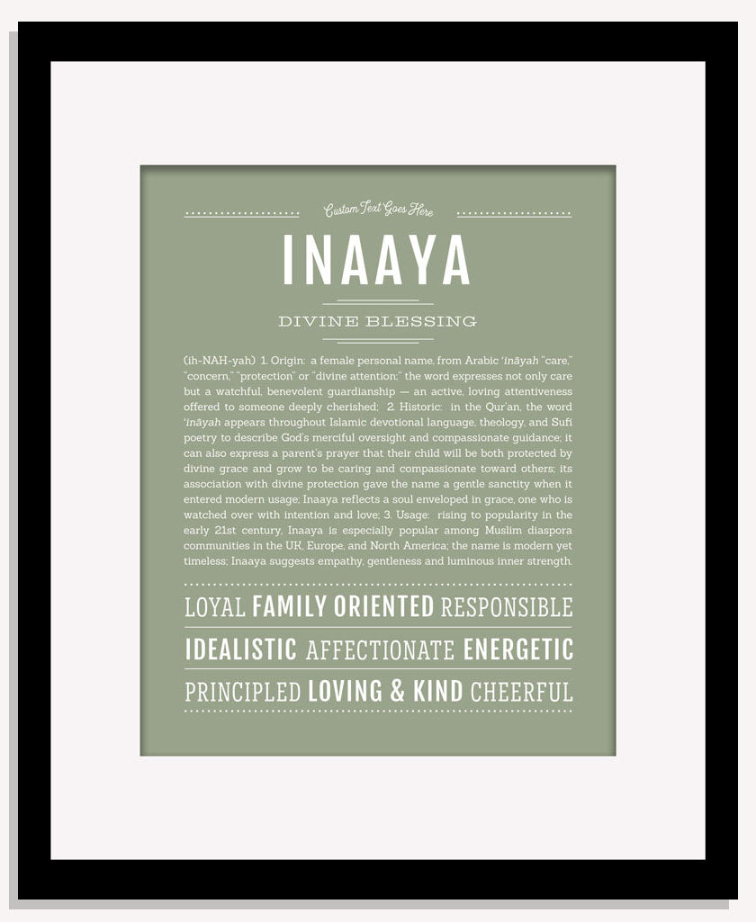 Inaaya | Name Art Print